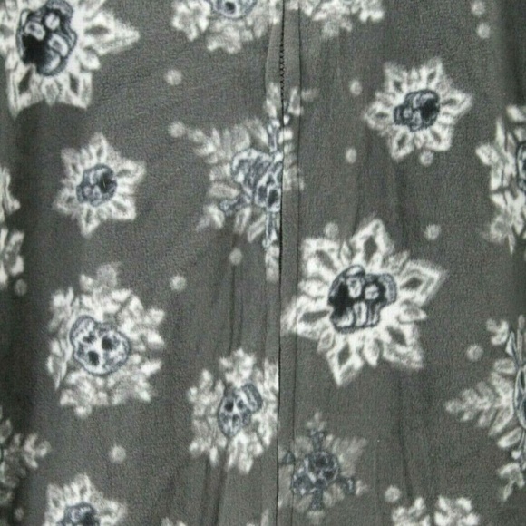 Joe Boxer Skulls Soft 1 Piece Pajama With Hood Men - Picture 2 of 7